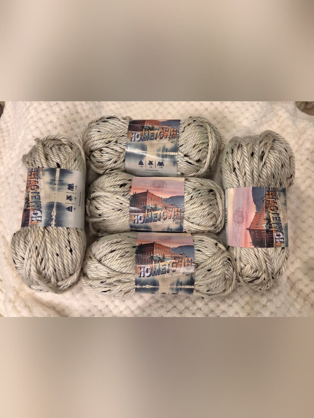 LION BRAND YARNS HOMETOWN ASPEN TWEED  Yarn - 5 Skeins